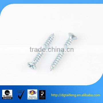 zinc plated Phillip csk head self tapping screw