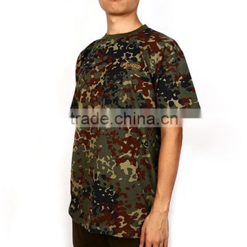 Eco-friendly and EL flashing custom printed breathable camouflage t shirt