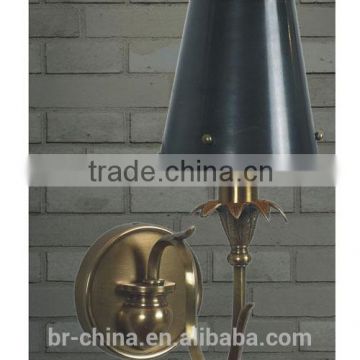 brass wall lamp with brass shade WL606-1