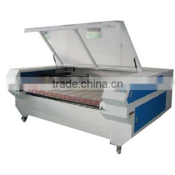 China made automatic feeding large format laser cutting machine 1610 on fabric leather cloth