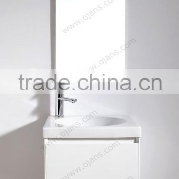 450mm small hanging white bathroom cabinet, corner bathroom vanity