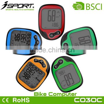 Biggest LCD Display Heart Rate Bicycle Computer with Thermometer