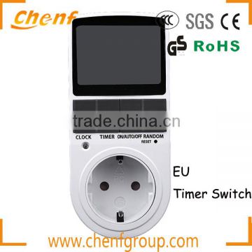 High Quality Weekly Display Programmable Digital Wall Timer Switch Socket