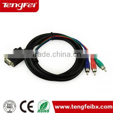 best price made in china custom Custom cable d-sub vga rca to vga rca