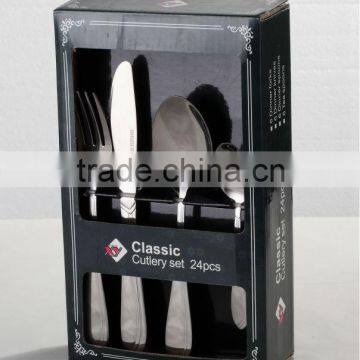 20PCS Classic Stainless Steel Tableware Set