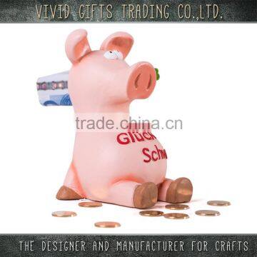 Family needed Ceramic New year lucky pig money box for home decoration