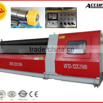 W12-10*2500 CNC Touch Screen Hydraulic Plate Sheet Rolling Bendr Machine with PLC