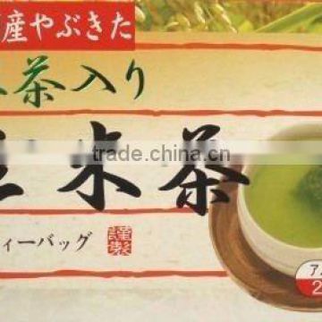 Japanese Gennmai tea with Matcha Tea Bag