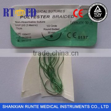 Surgical Suture Silk Thread/ Polyester Thread/ Polypropylene