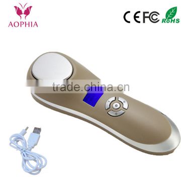 AOPHIA facial beauty instrument skin whitening Hot & Cold vibration facail beauty instrument