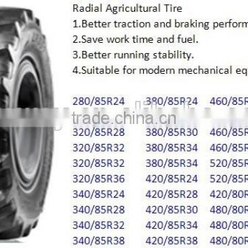 Radial Agricultural tire 460/85R30, 420/90R30, 380/90R46, 420/85R38 tire