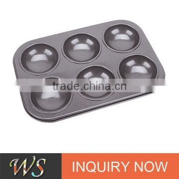6 Cups Non-stick Carbon Steel Cookie Mold