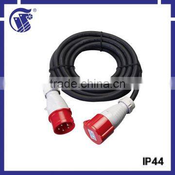 Environment friendly 3P+N+E IP44 16A industrial plug cable