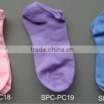 kids socks,spendex with cotton,Solid color,cheap price