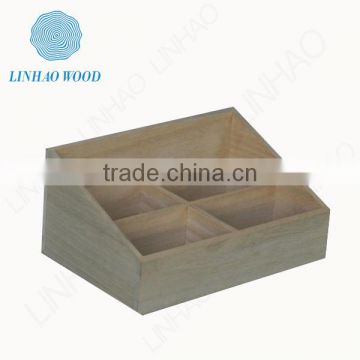 Wooden storage tray