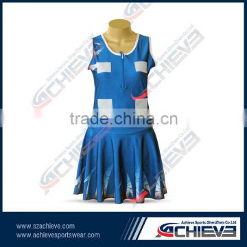 Oem high quality custom netball dress/ladies netball skirt