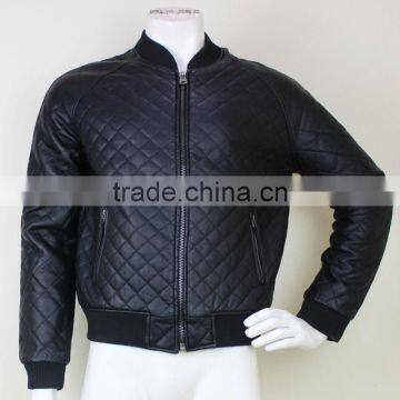 Slim Fit Men Fashion PU Leather Jacket