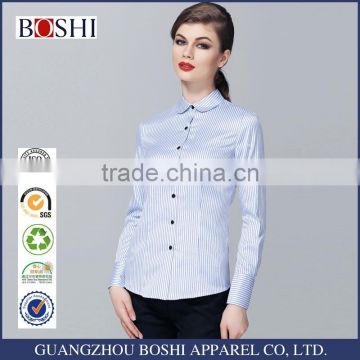 Wholesale Girls Boutique Clothing Of Formal Professional Strip Shirts