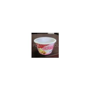 250ml White Disposable Ice Cream Cups Eco Friendly For Salad PET