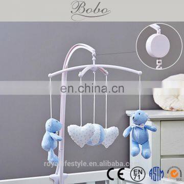 New Designs Musical Rotated Baby Crib Mobile With Soft Animal Toys