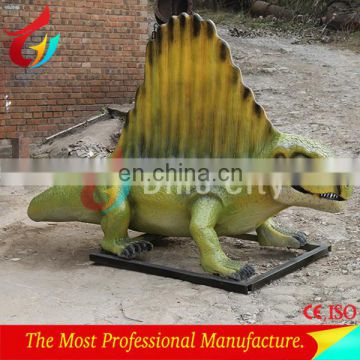 Life size realistic dinosaur park fiberglass dinosaur statue