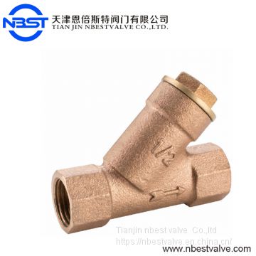 DN100 2 Inch SS304 Net Brass Bronze Y Type Strainer Low Pressure