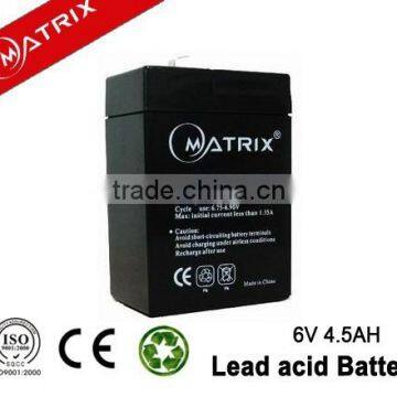 6v4.5ah Smf Lead Acid Battery for solar home system and electronic scale