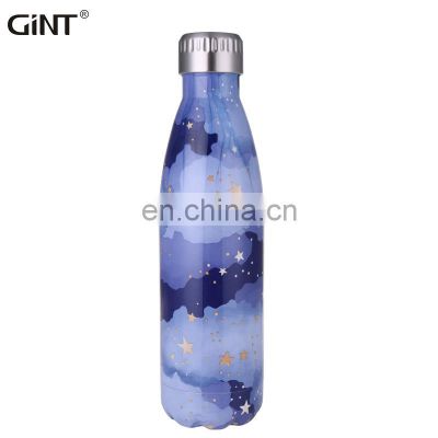 GINT 500ml Wholesale Low MOQ Hot Cold Double Wall Stainless Steel Water Bottle