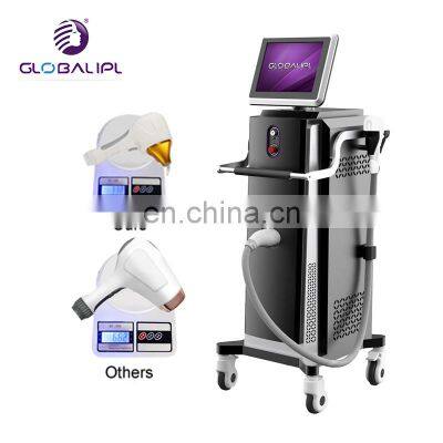 Big power 1800W triple wavelength diode laser hair removal machine