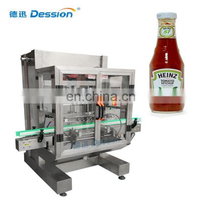 juice sauce drink tomato paste filling machine with capping automatic