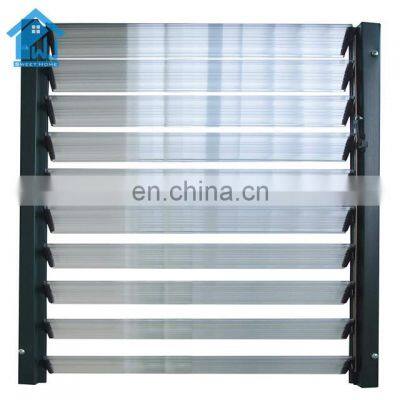 motorized control glass louver window jalousie windows