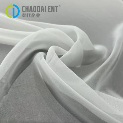 Sustainable 50D Flat Chiffon Recycled Polyester For Women Clothing