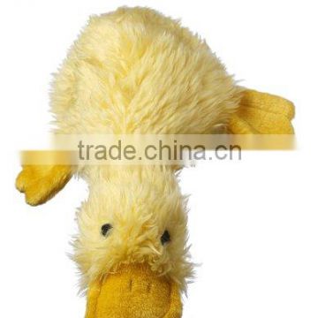 yellow duck plush dog toy