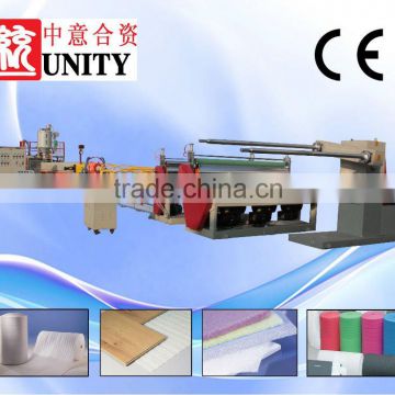Provide high quality Non-cross Link EPE Foamed Sheet Extrusion Line (TY-EPE105)