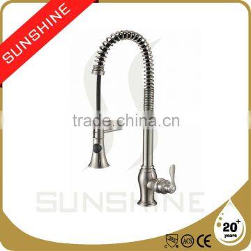 82H05-BN-N cupc single handle pull out kitchen faucet