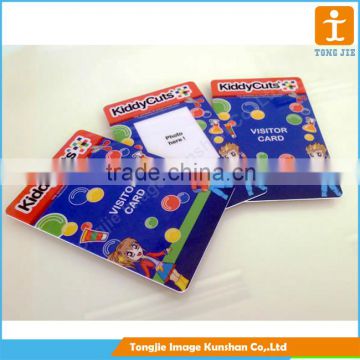 UV printing colorful card advertising plastic sign