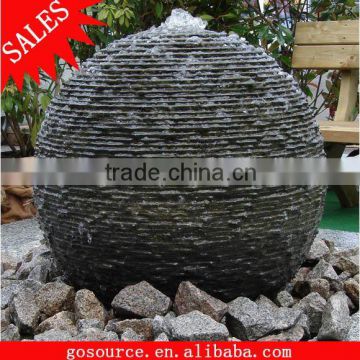 granite stone sphere fountain