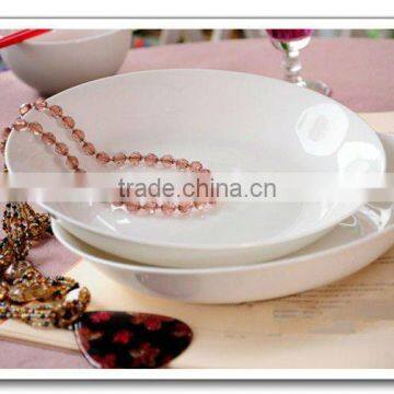 fashionable design white bone china plate