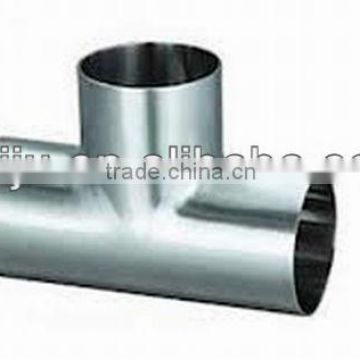 GB SS304L Stainless Steel Pipe Fittings Sanitary Equal Tee / Coupling