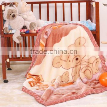100% polyester super soft 2 ply baby blanket