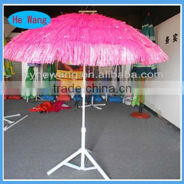 Straw umbrella with ethnic style