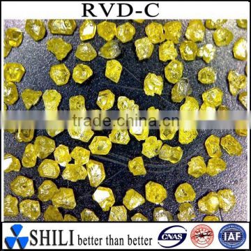 Single crystal yellow RVD diamond powder