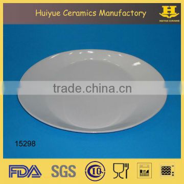 oval plate, ceramic oval plate, restaurant white oval dinner plate