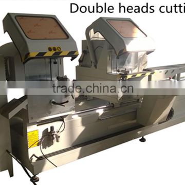 Digital arbitrary-corner double heads cutting saw with aluminum profile for doors and windows, curtain wall etc