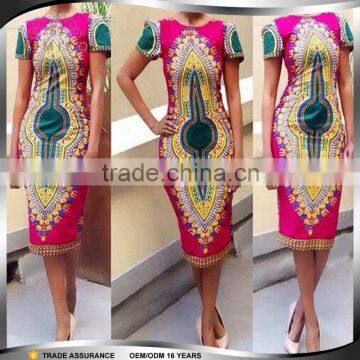 Hot Selling Fashion Model Dashiki African Traditional Dress for Women