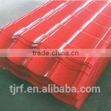 Pre-painted corrugated steel sheets