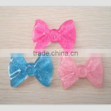 hot sale flat back resin bow for phone and jewelry decoration