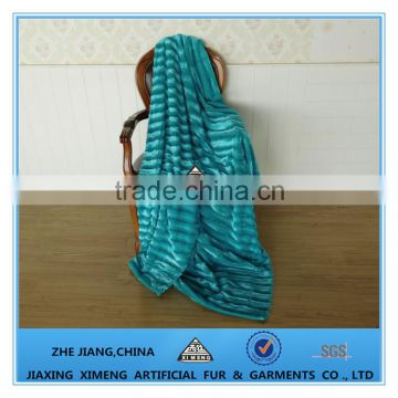 blue cheap soft flannel blankets 100% polyester