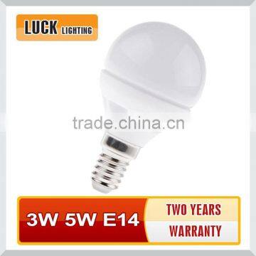 G45 E14 3W LED Ceramic Bulb with CE RoHS ErP Approval