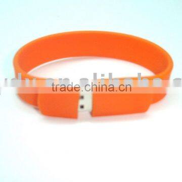 High quality low price silicone USB flash bracelet